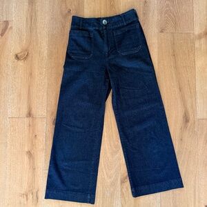 Anthropologie Wide Leg crop denim